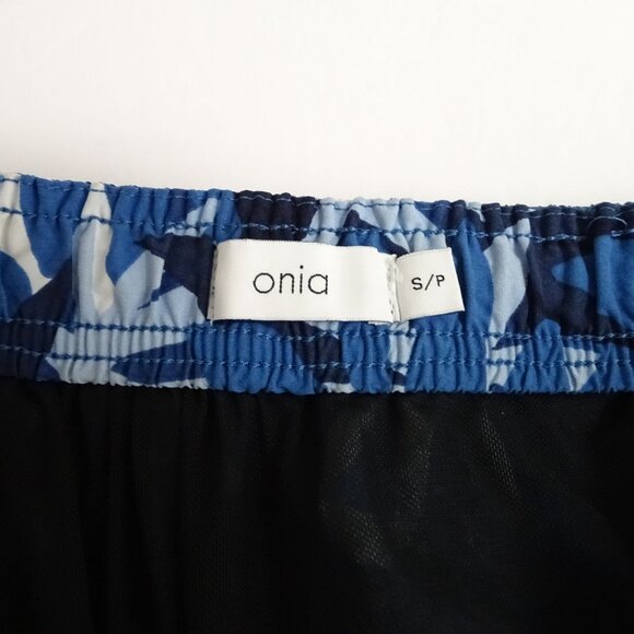 Onia Calder Blue Tropical Hawaiian Swim Trunks Men Size S Beach Vacay Summer - Picture 6 of 12
